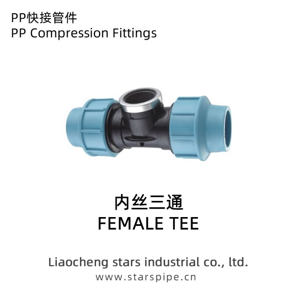 PP快接管件內(nèi)絲三通